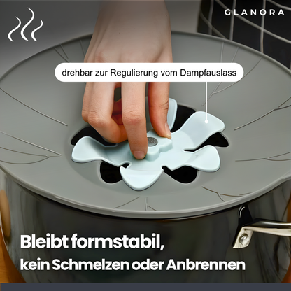 Silikon-Deckel mit Anti-Überkoch-Funktion – Sauber kochen, stressfrei genießen