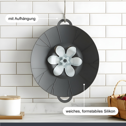 Silikon-Deckel mit Anti-Überkoch-Funktion – Sauber kochen, stressfrei genießen