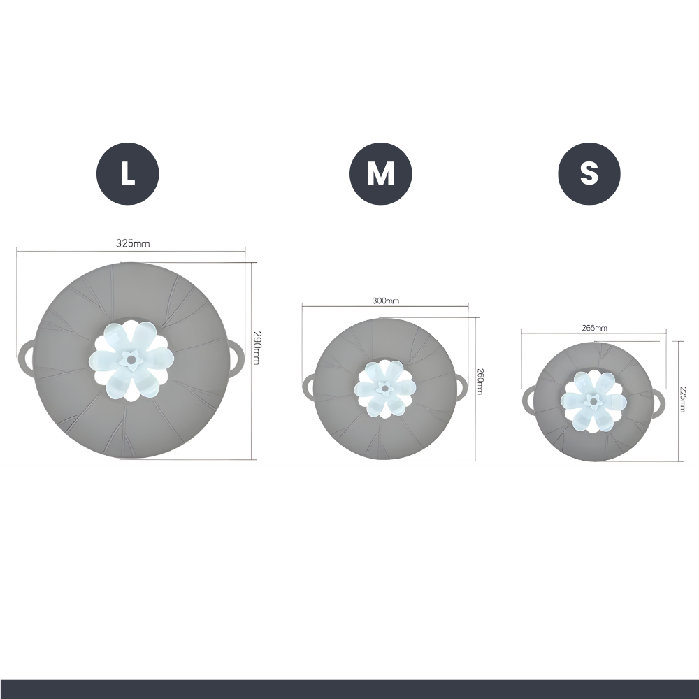 Silikon-Deckel mit Anti-Überkoch-Funktion – Sauber kochen, stressfrei genießen