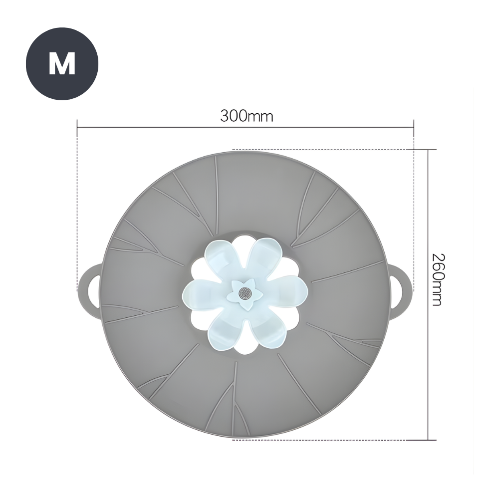Silikon-Deckel mit Anti-Überkoch-Funktion – Sauber kochen, stressfrei genießen